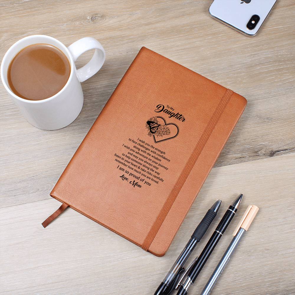 To my daughter, Butterfly Journal - Mom's Love Letter Notebook