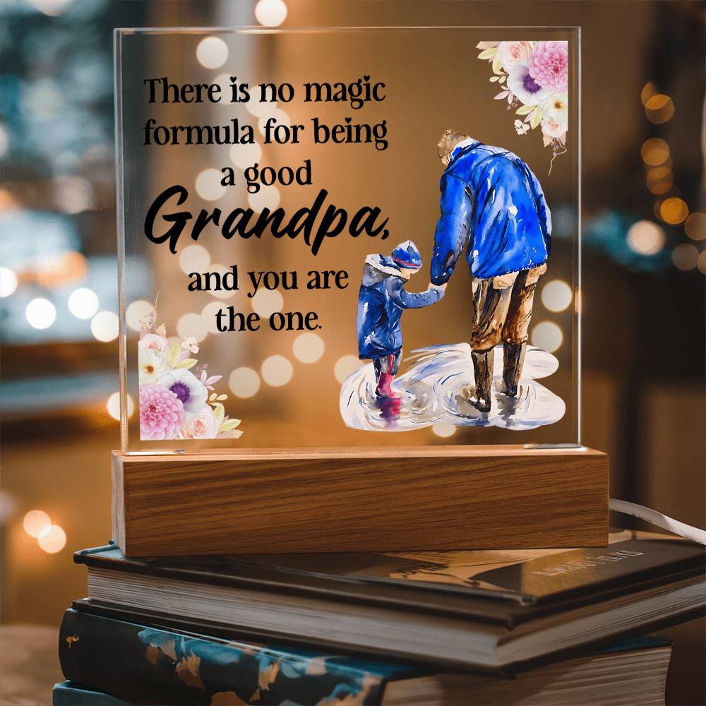 Acrylic Square Design - Grandpa